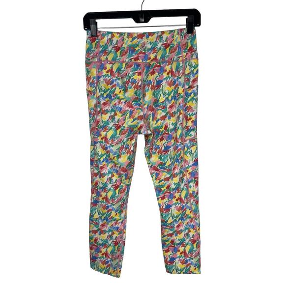 Tuckernuck Sport Dayglow Kaylee Legging Size S Pockets Tnuck Printed Colorful - Picture 2 of 9